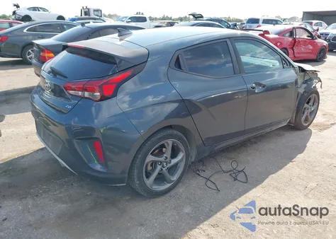 2019 Hyundai Veloster 2.0 из США, поврежденный, VIN KMHTG6AF3KU009975